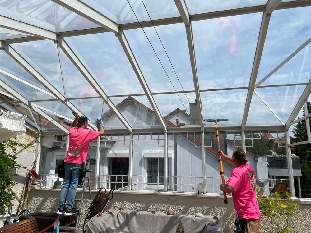 Glasdachreinigung durch FIX in Bad Aibling
